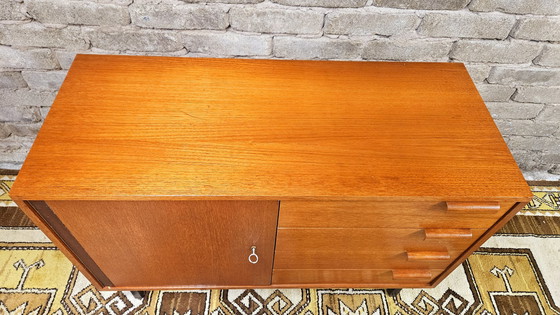 Image 1 of Small 1-door 4-drawer sideboard 1960