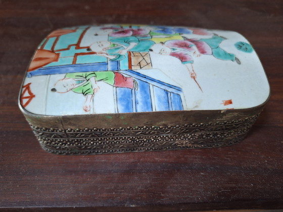 Image 1 of Antique Silver Chinese Box