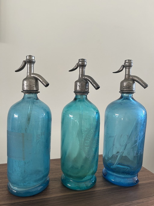 Set Of 3 Antique Spray Bottles