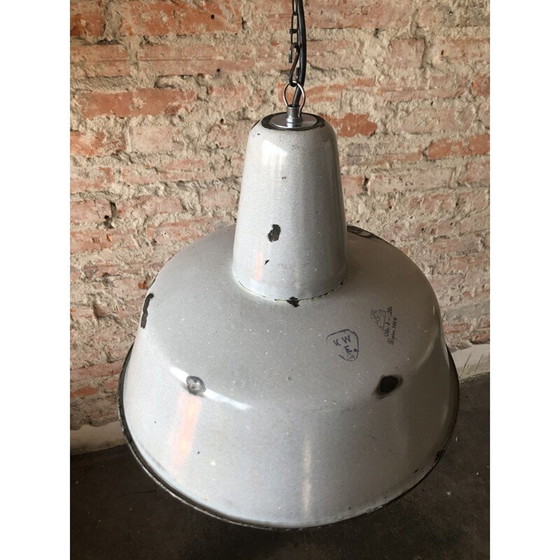Image 1 of Industrial Factory Ceiling Lamp from Wikasy A23, 1950s