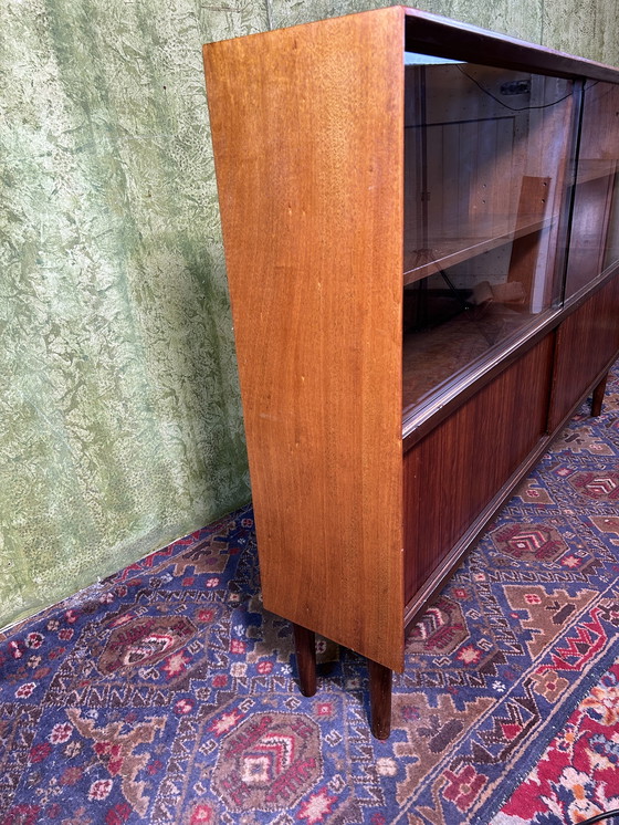 Image 1 of Bibliothèque en teck vintage rétro Mid Century 1960