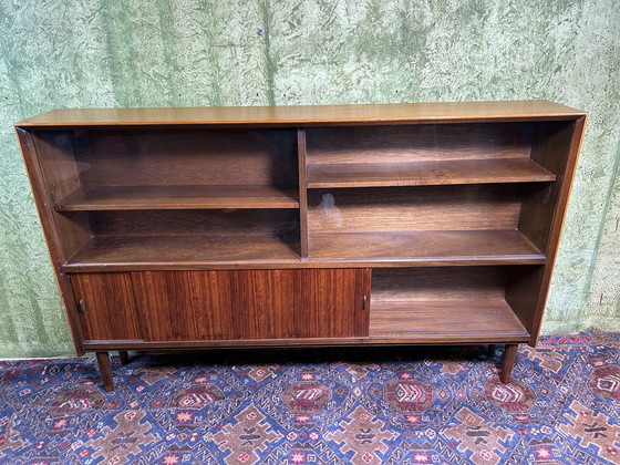 Image 1 of Bibliothèque en teck vintage rétro Mid Century 1960