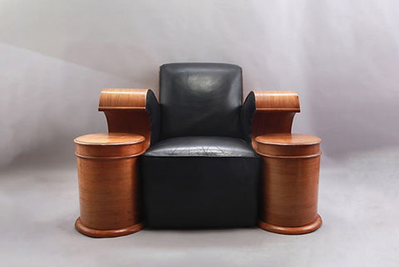 Image 1 of Lounge Chair With Integrated Side Tables