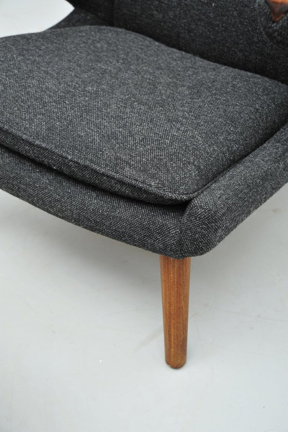 Image 1 of Hans J. Wegner Papa Bär Chair AP19 1951 avec ottomane