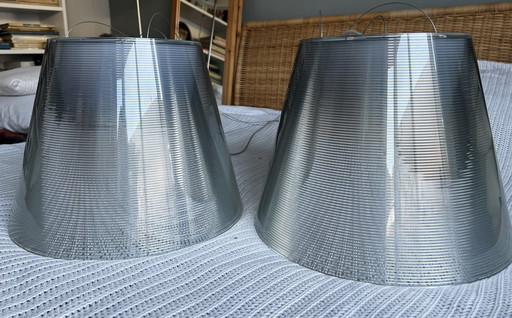 2x Flos Ktribe S2 Pendant Lamps - Design Philippe Starck