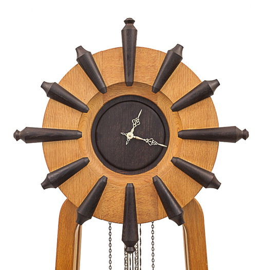 Parquet clock by Guillerme et Chambron