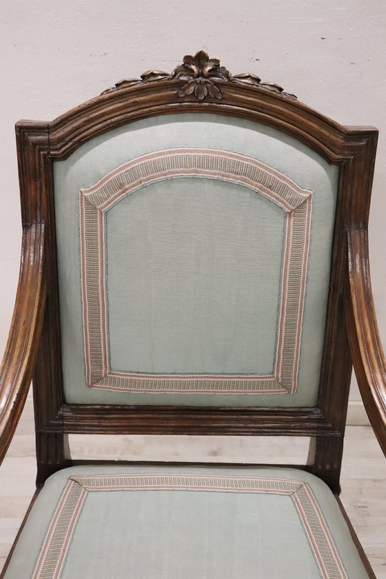 Image 1 of Sillón Luis XVI antiguo de madera