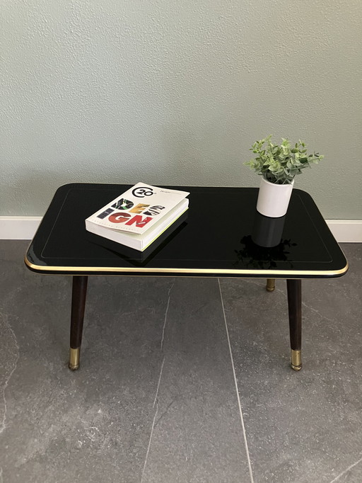 Table à fleurs vintage MCM Mid Century modern 50s/60s