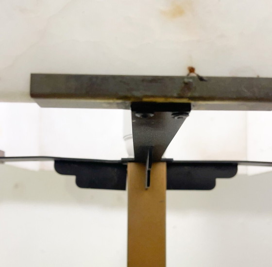 Image 1 of Mid-Century Modern Table Lamp Marble And Brass