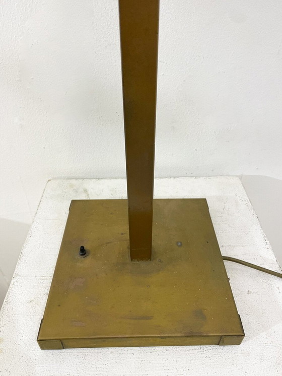 Image 1 of Mid-Century Modern Table Lamp Marble And Brass