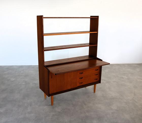 Image 1 of Vintage Teak Secretaire