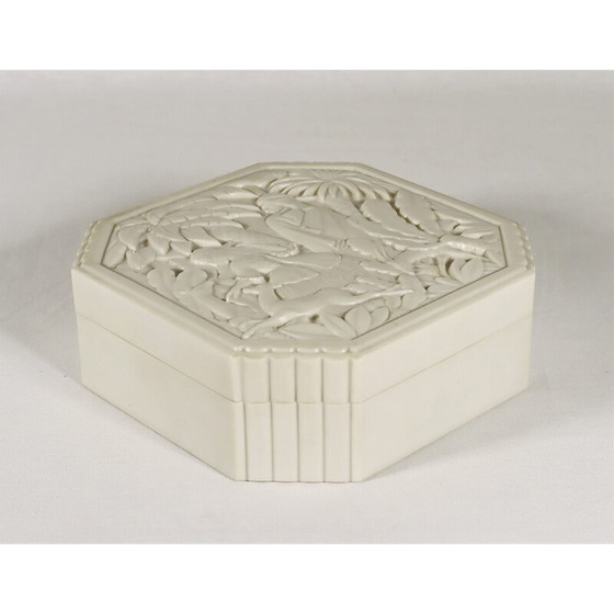 Image 1 of Vintage Art Deco box in bakelite by Fornells, France 1930