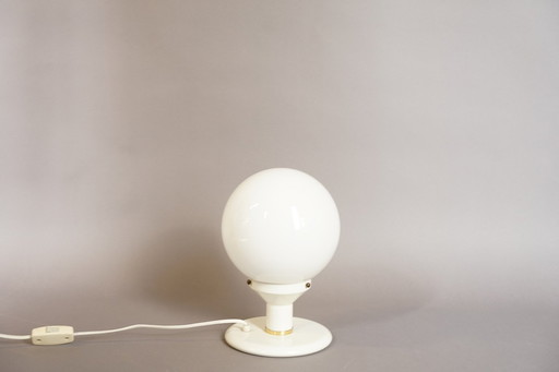 Vintage White Regency Bubble Table Lamp, 1970s