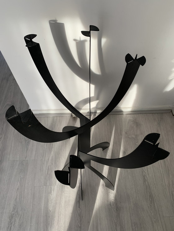 Image 1 of Vintage Xxl Italian Modernist Floor Candelabra