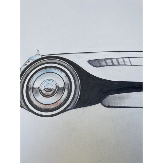Image 1 of Vintage drawing "Citroën 15/6. 2027" by André Ferrand, 2010