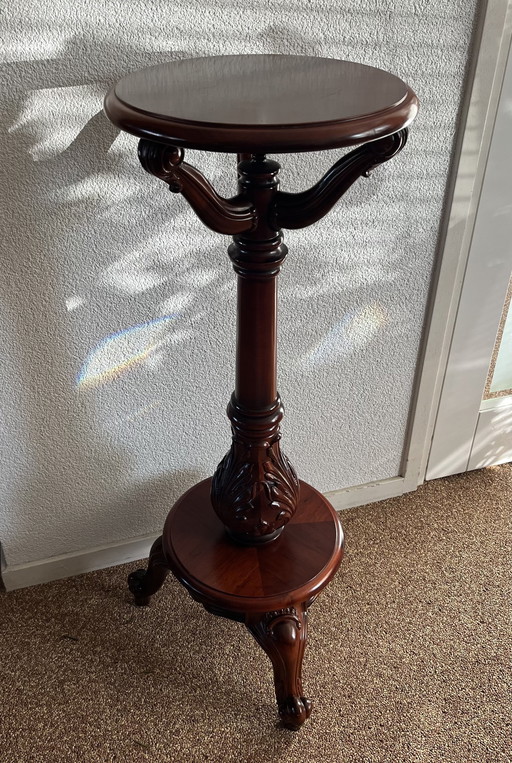 Walnut Art Deco Plant Table (1930-1940)