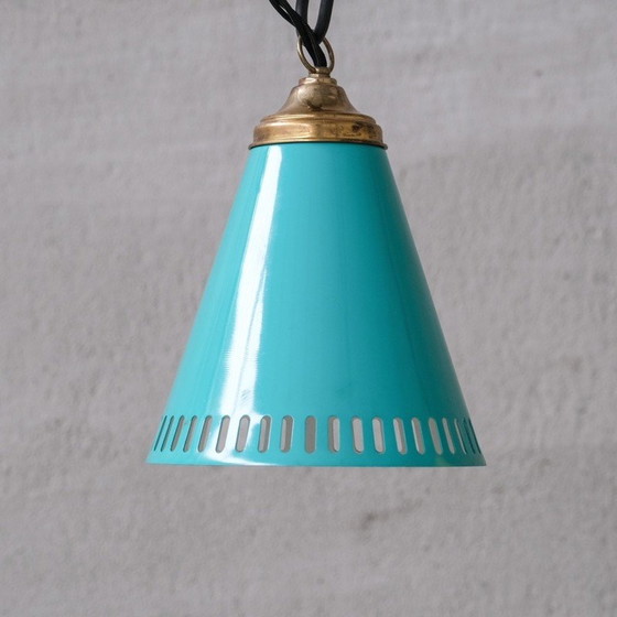 Image 1 of Vintage brass pendant light, Italy 1970