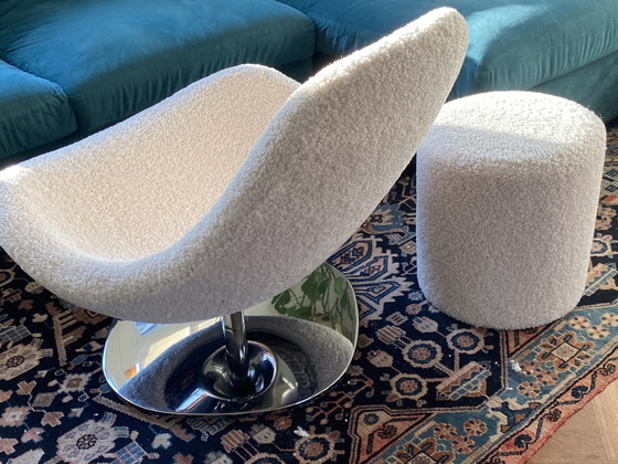 Image 1 of Carl Öjerstam Swivel Armchair With Footstool