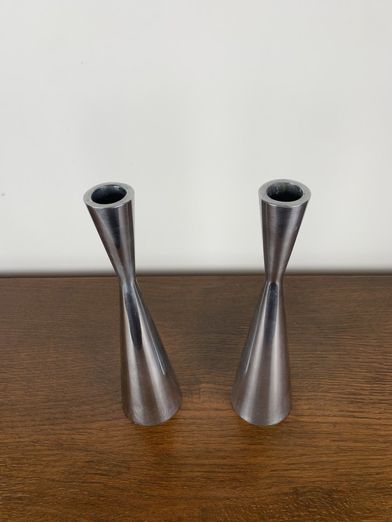 Image 1 of Steel Candle Holder Duo By Erika Pekkari For Ikea