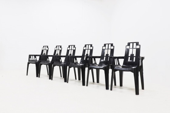 Image 1 of 6 x Pierre Paulin for Henry Massonnet Boston Garden Chairs 1980s