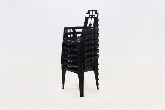 Image 1 of 6 x Pierre Paulin for Henry Massonnet Boston Garden Chairs 1980s