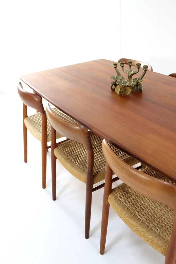 Image 1 of Dyrlund Rectangular Dining Table Solid Teak 'Resen'