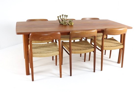 Image 1 of Dyrlund Rectangular Dining Table Solid Teak 'Resen'