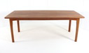 Mesa de comedor rectangular Dyrlund de teca maciza 'Resen' 