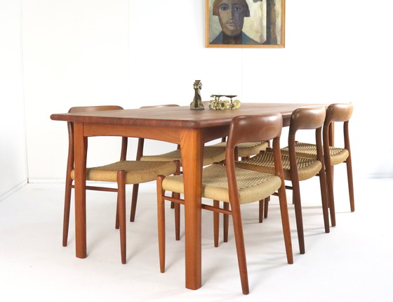 Image 1 of Dyrlund Rectangular Dining Table Solid Teak 'Resen'