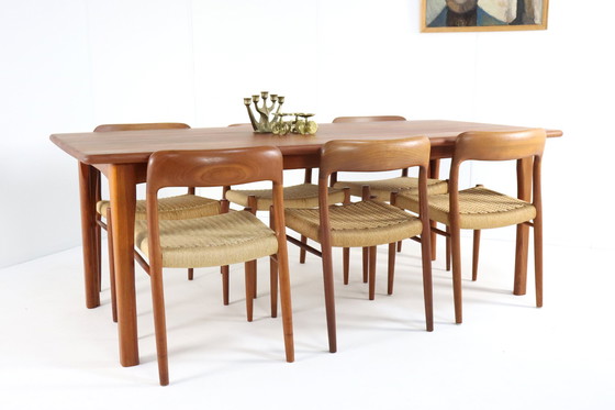 Image 1 of Dyrlund Rectangular Dining Table Solid Teak 'Resen'