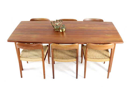 Image 1 of Dyrlund Rectangular Dining Table Solid Teak 'Resen'