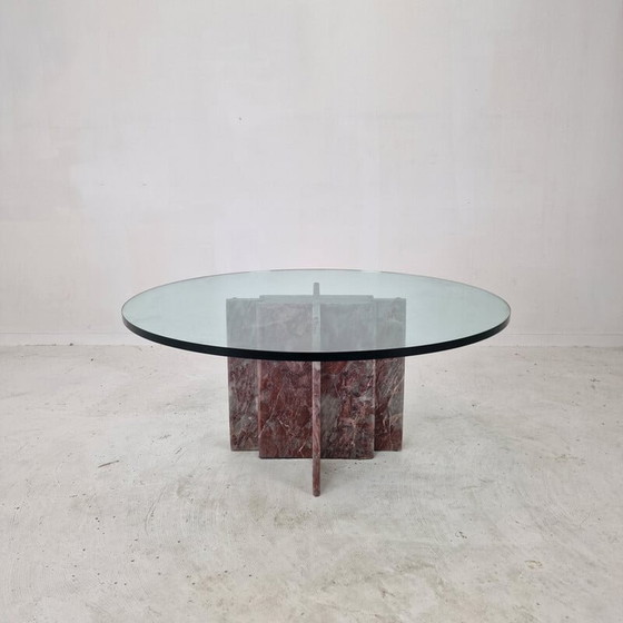 Image 1 of Italian vintage marble coffee table, 1980s
