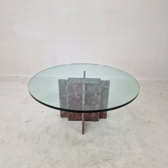Image 1 of Italian vintage marble coffee table, 1980s