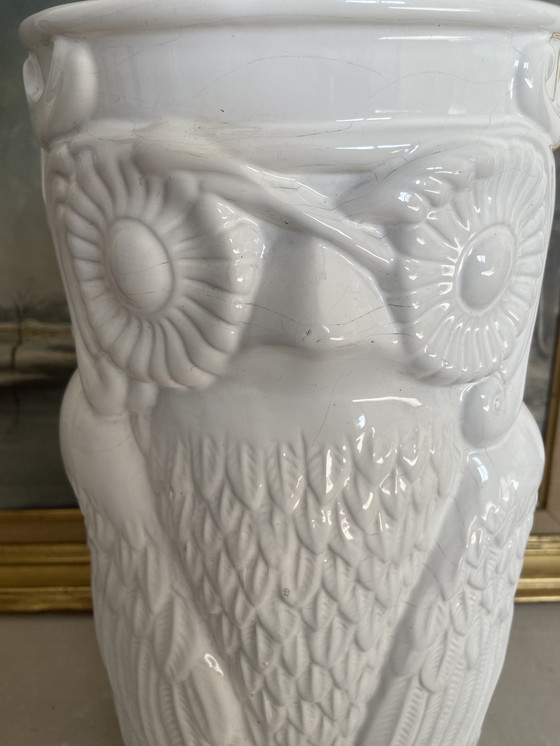 Image 1 of Umbrella stand ceramic owl