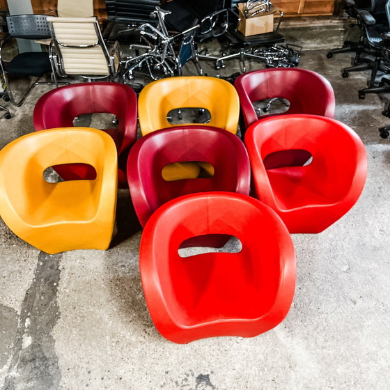 Image 1 of Moroso - Victoria And Albert Armchair - Red Leather