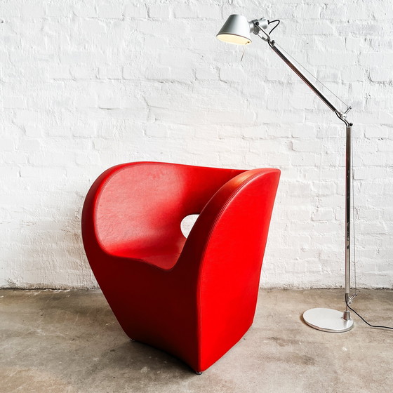 Image 1 of Moroso - Victoria And Albert Armchair - Red Leather