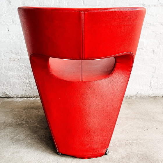 Image 1 of Moroso - Victoria And Albert Armchair - Red Leather