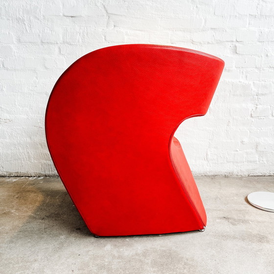 Image 1 of Moroso - Victoria And Albert Armchair - Red Leather