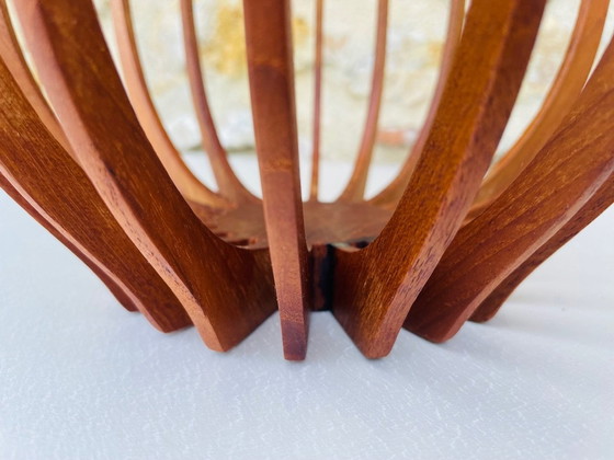 Image 1 of Teak & Glass Skagerak Decorative Bowl By Fritz Hansen