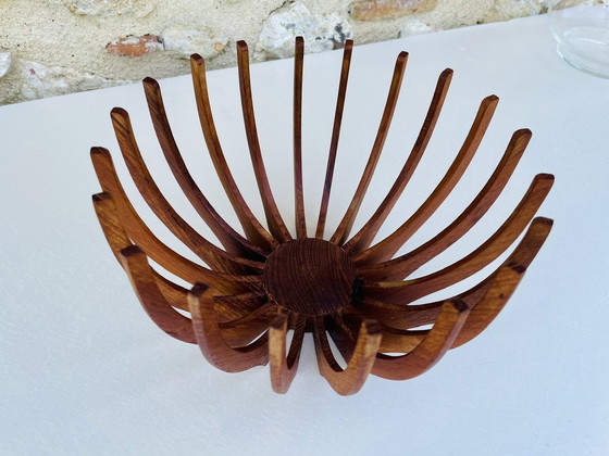 Image 1 of Teak & Glass Skagerak Decorative Bowl By Fritz Hansen