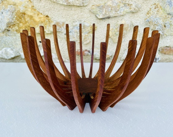 Image 1 of Teak & Glass Skagerak Decorative Bowl By Fritz Hansen