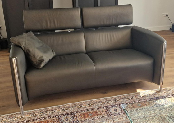 Image 1 of Leolux Goncharov 2-seater sofa and ottoman