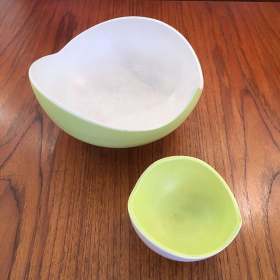 Image 1 of Vintage glazed ceramic dishes "1011" by Pol Chambost, 1955