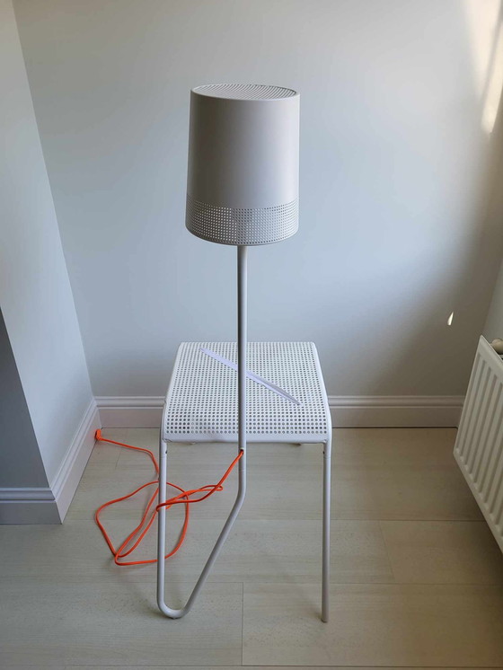 Image 1 of Tomek Rygalik for Ikea side table with lamp white