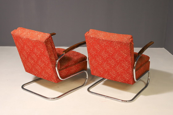 Image 1 of Functionalist Upholstered Armchair by Mücke-Melder | 1930s, Czechoslovakia