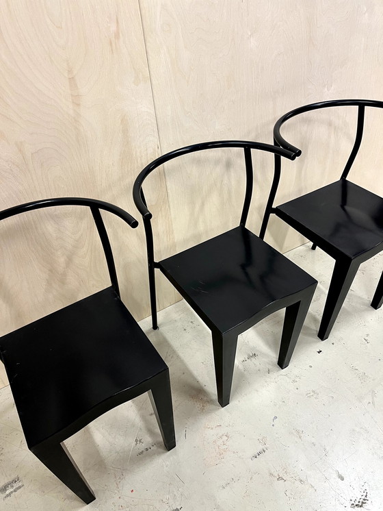 Image 1 of 17x Kartell dr. Glob chair by Phillipe Starck - black