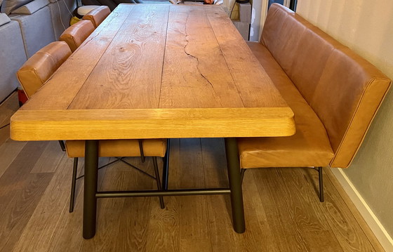 Image 1 of Bert Plantagie Dining room table Brown collection