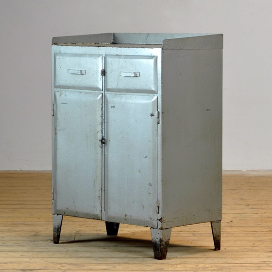 Image 1 of Industrial Iron Cabinet, 1960S