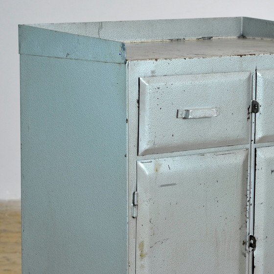 Image 1 of Industrial Iron Cabinet, 1960S