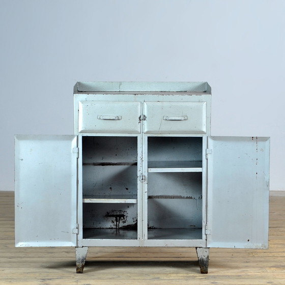 Image 1 of Industrial Iron Cabinet, 1960S